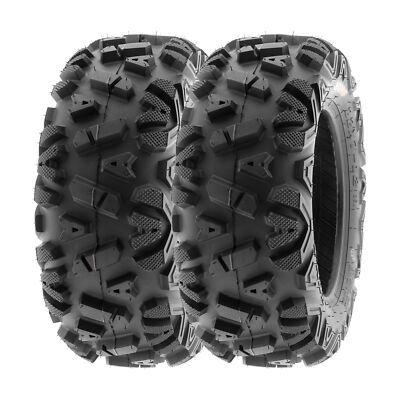 SunF 24x10-11 ATV UTV  24x10x11 All Terrain Tires 6 PR A033 - Pair of 2 POWER I