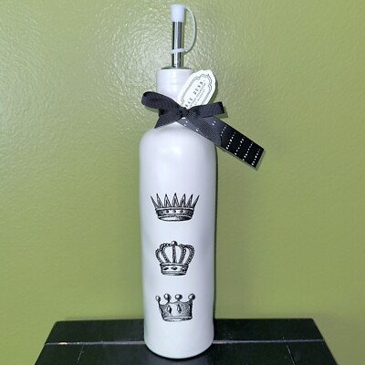 New RAE DUNN Artisan Royal Collection Crowns Oil Dispenser NWT