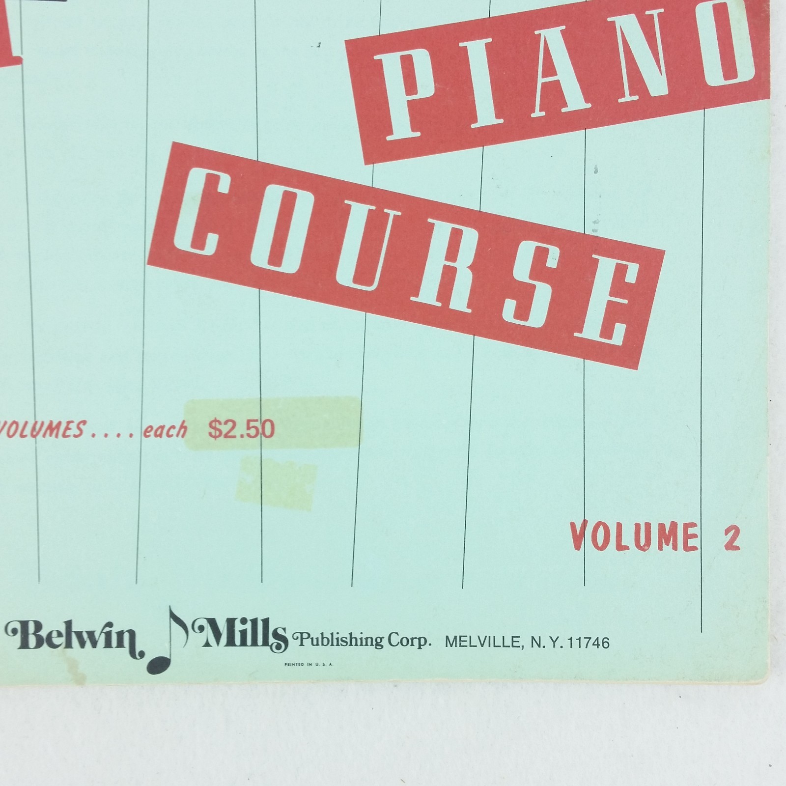 John W. Schaum Pop Piano Course Volume 2 EUC