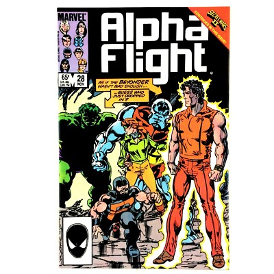 Alpha Flight #28 1985 Marvel VF/NM Hulk The Beyonder Secret Wars II Tie-In