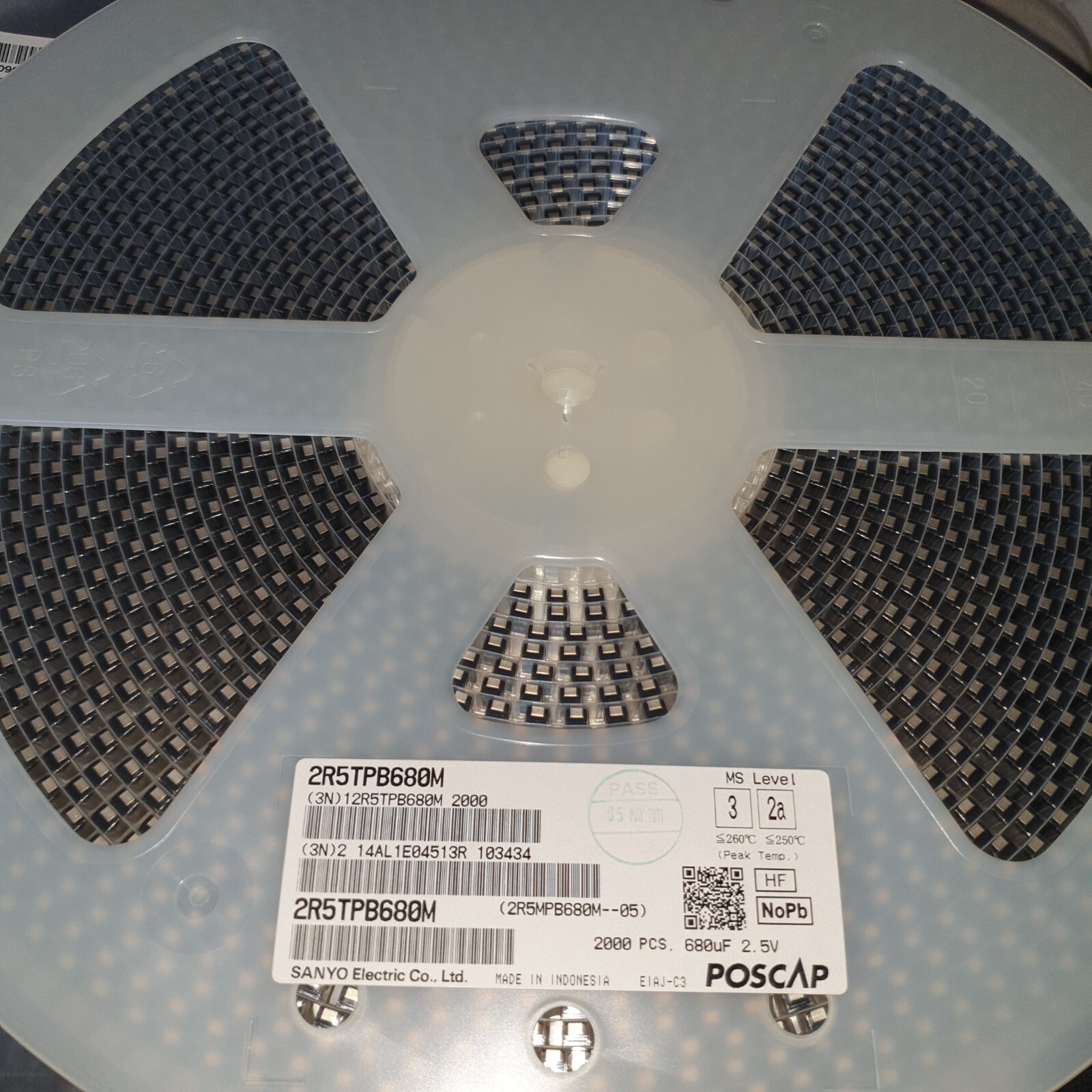 SANYO 2R5TBP680M 680uF 2.5v CAPACITORS FOR DIGITAL AUDIO