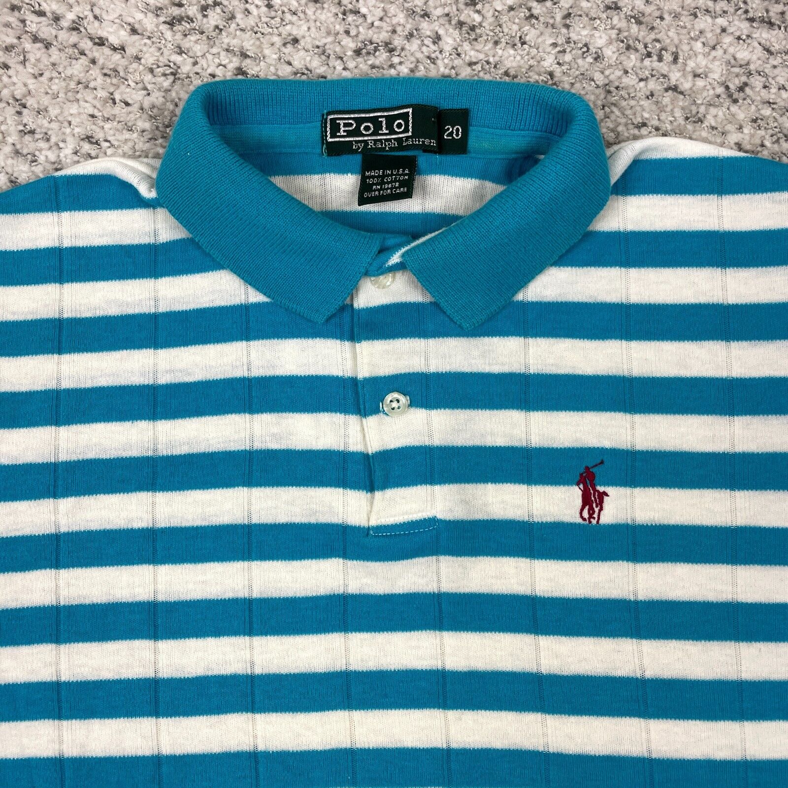 VTG Polo Ralph Lauren Shirt Size 20 Green Label Made In USA VTG Polo Ralph Lauren Shirt Size 20 Green Label Made In USA