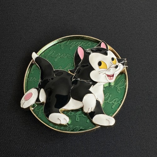 Disney - ねこ Disney Cats Figaro Pinocchio Trading Pin NY:82184 Yellow And