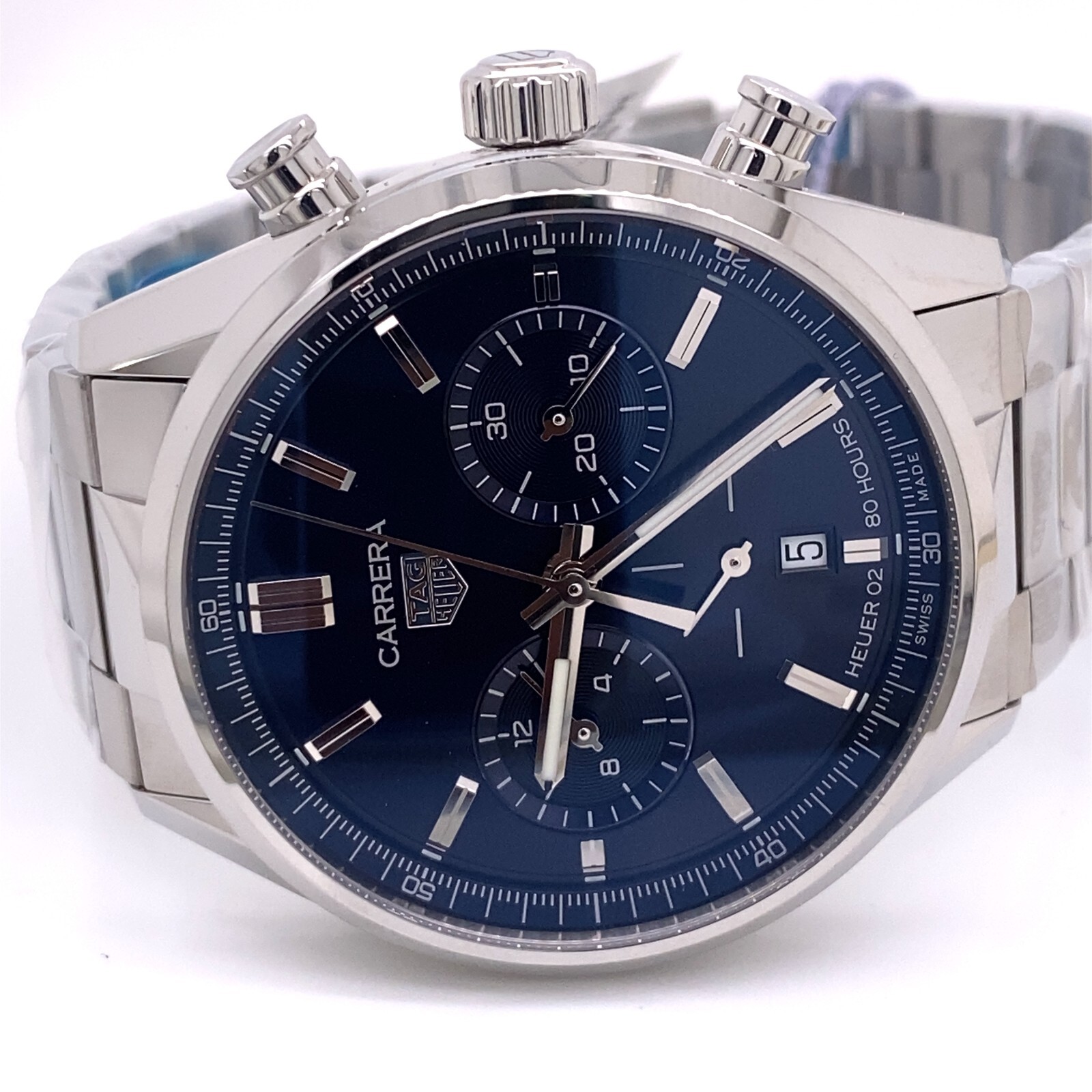 Pre-owned Tag Heuer Carrera Automatic Chronograph 42mm Watch, Cbn2011.ba0642