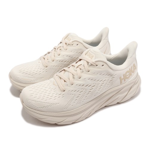 Hoka Clifton 8 Ivory Beige White Женские шоссейные кроссовки Кроссовки 1119394-ESSN