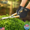 HLDD HANDLANDY Garden Gloves Men, Leather Utility Work Gloves for Gardening, Yardwork, Construction, Mechanics with Reinforced Palm, Green XL