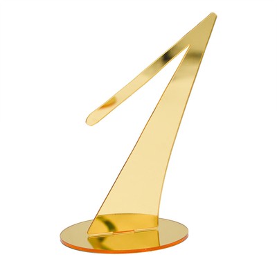 Seat Sign Glossy Anti-scratch Standing Wedding Golden Table Number Easy