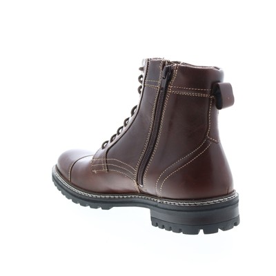 

Crevo Rye CV1853-225 Мужские коричневые кожаные повседневные классические ботинки на молнии, Коричневый, Crevo Rye
