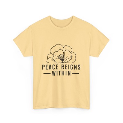 Printed Peace Regins Limited Edition Cotton T-Shirt For Unisex