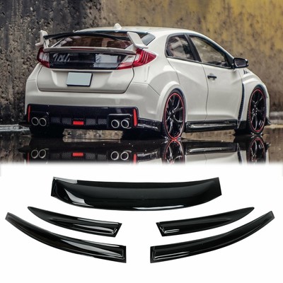 MADE FOR 92-95 HONDA CIVIC 4DR 1PC REAR WINDOW SPOILER SUN GUARD SMOKED VISOR