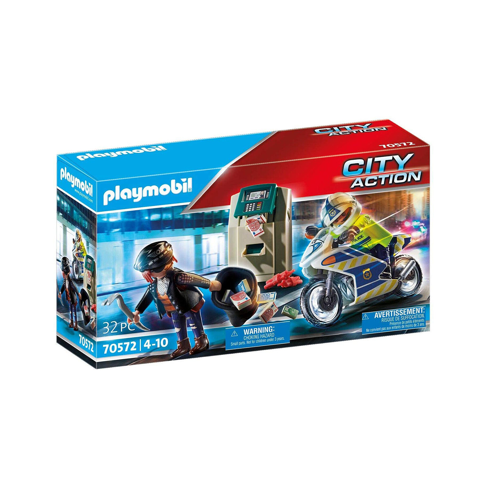 Игровой набор Playmobil City Action Погоня за грабителями банков 70572 НОВЫЕ игрушки для детей
