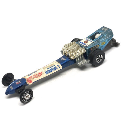 Hot Wheels Redline Fuel Dragster Tom McEwen Mongoose 1970 Blue Made in U.S.A.