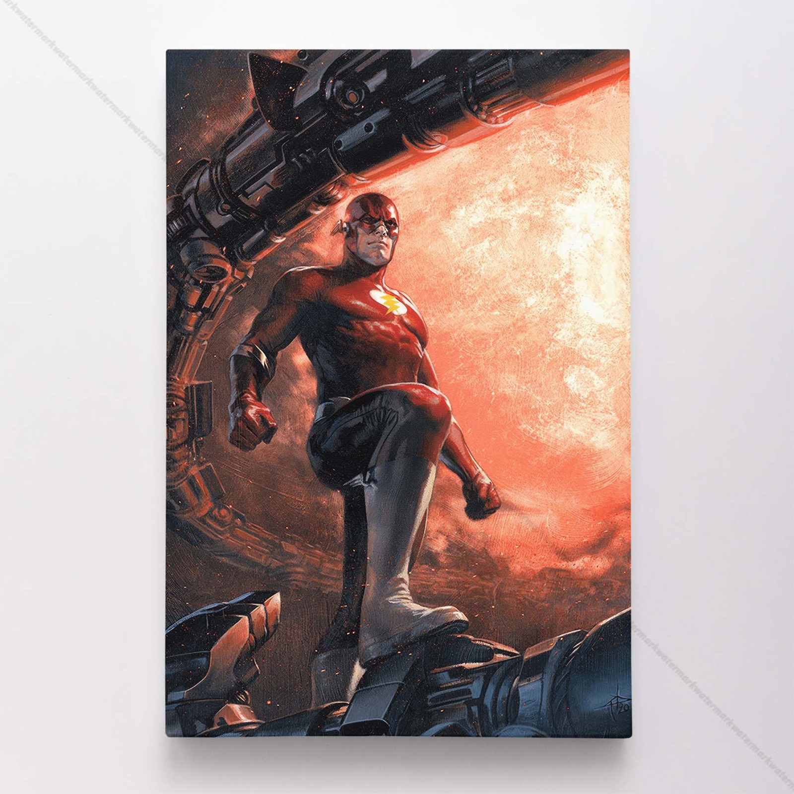 Flash Poster Canvas DC Justice League Comic Book Cover Art Print #9288