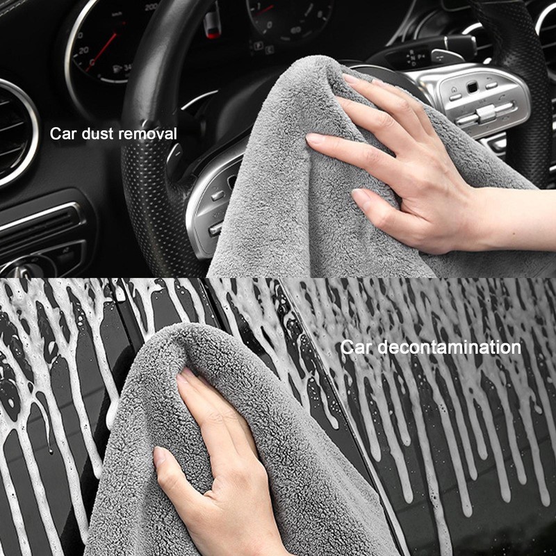 2 X Microfiber Towel Car Wash Super Absorbent Car Cleaning Detailing Cloth Auto