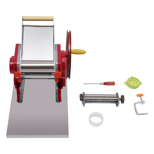 Commercial Hand-cranked Noodle Machine Dumpling Skin Roller Pasta Press Maker