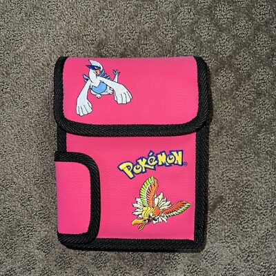 Vintage Nintendo Game Boy Pokemon Lugia Ho-Oh Carry Case Travel Bag With Strap !