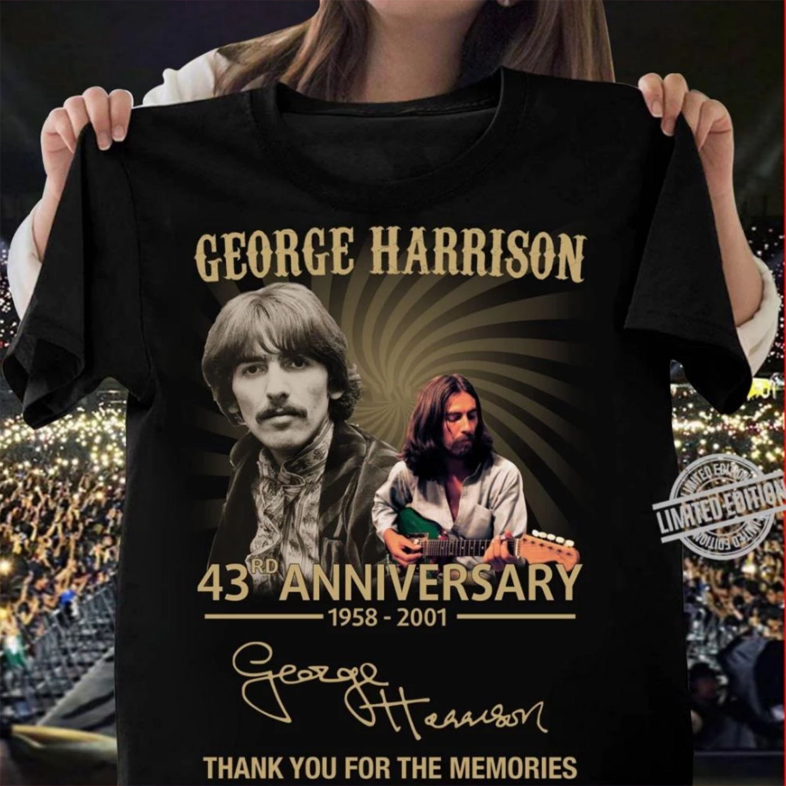 george harrison tie t shirt