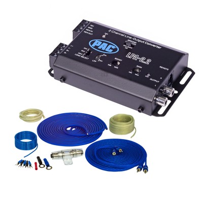 Stinger SS600XS 8GA Copper Wiring Kit + LPA-2.2 LOCPRO Line Output Converter