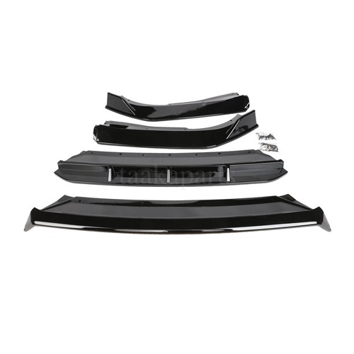 Glossy Black Front Bumper Lip Splitter Spoiler For Honda Accord Sport 18-20