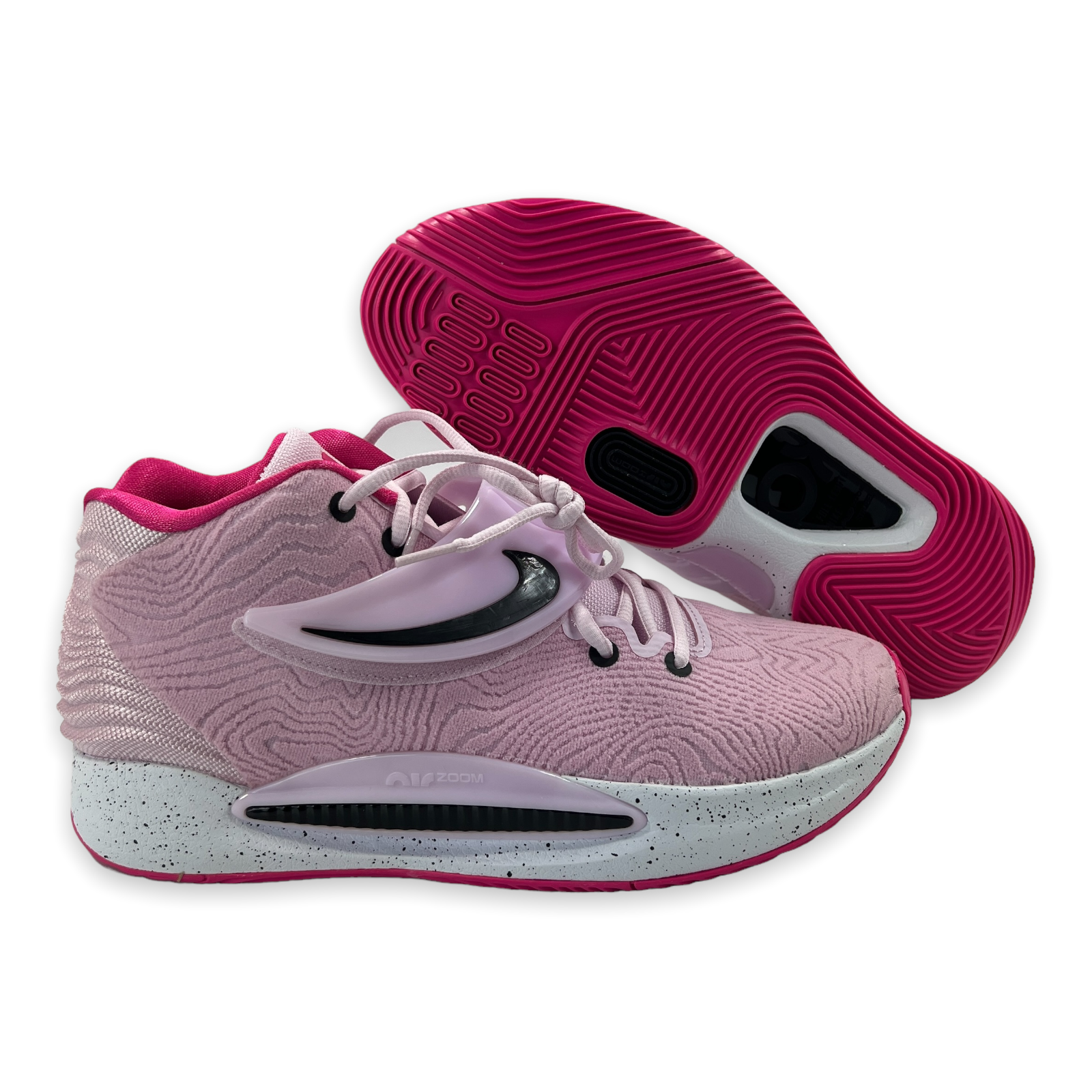 

Кроссовки Nike KD 14 Kay Yow Regal Pink White Black DV2497-600 мужские 8,5, Розовый, Nike KD 14