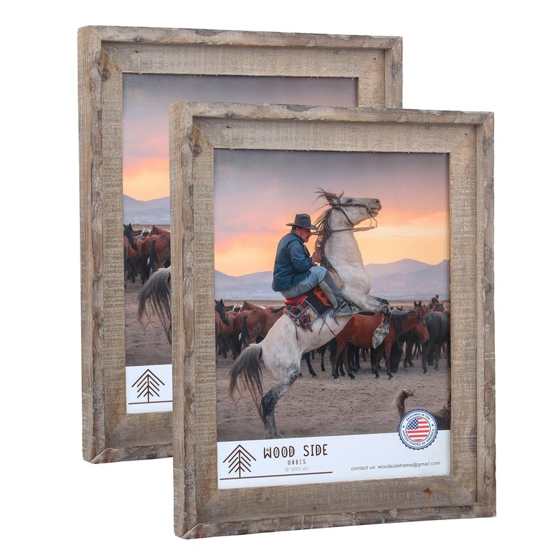 Rustic Barnwood Picture Frames  - Natural Reclaimed Wood, 1