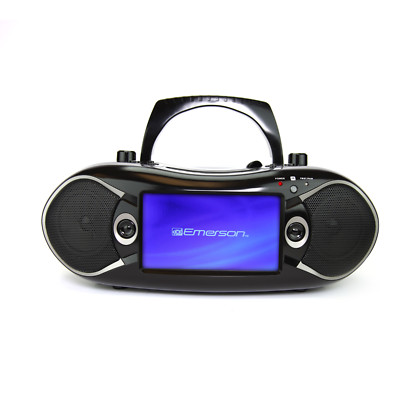 7'' Bluetooth  DVD Boombox and TV with AM/FM Radio & Stereo Speakers - Black