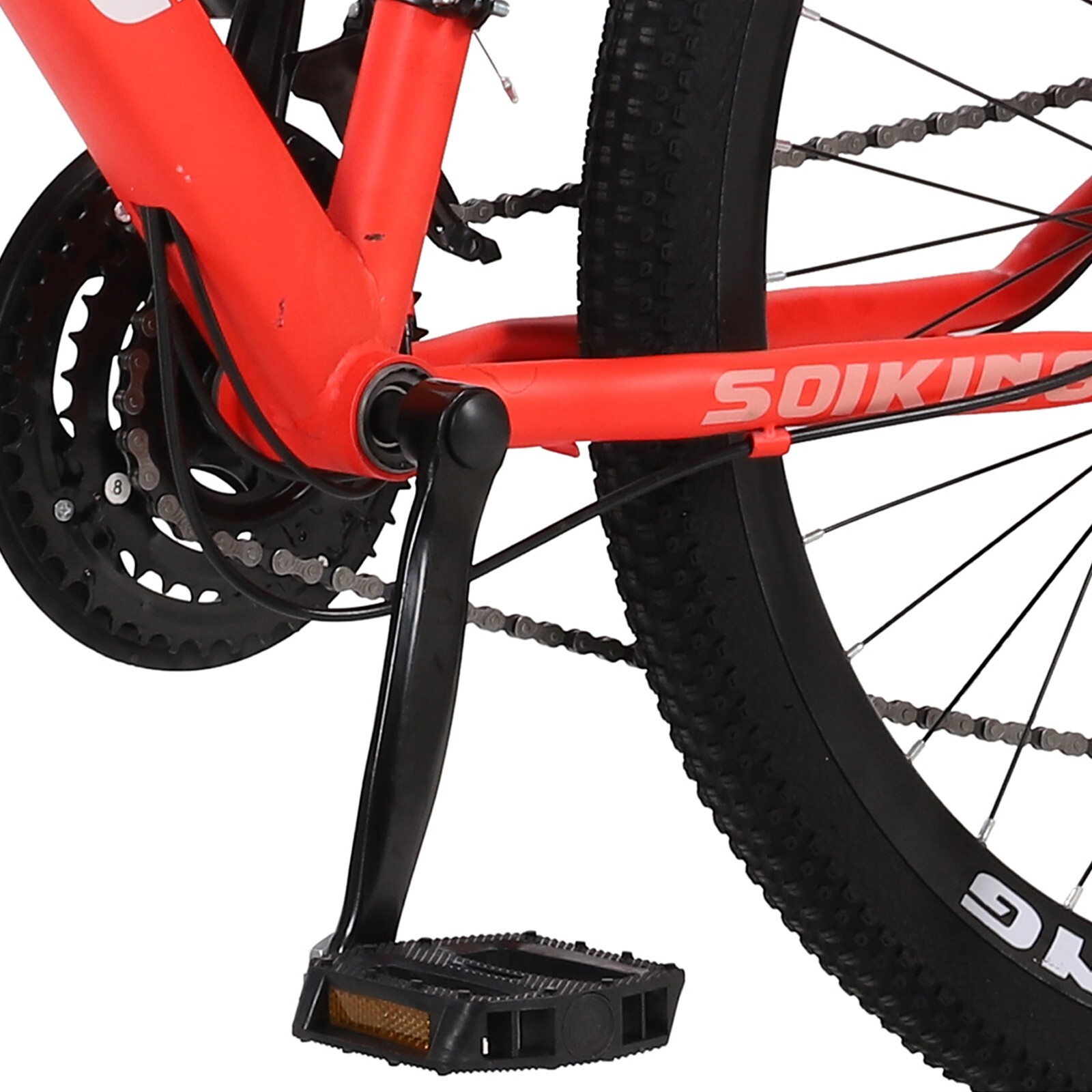26 Inch Men Mountain Bike Shimanos 21 Speed Full Suspension MTB Bicycle Red