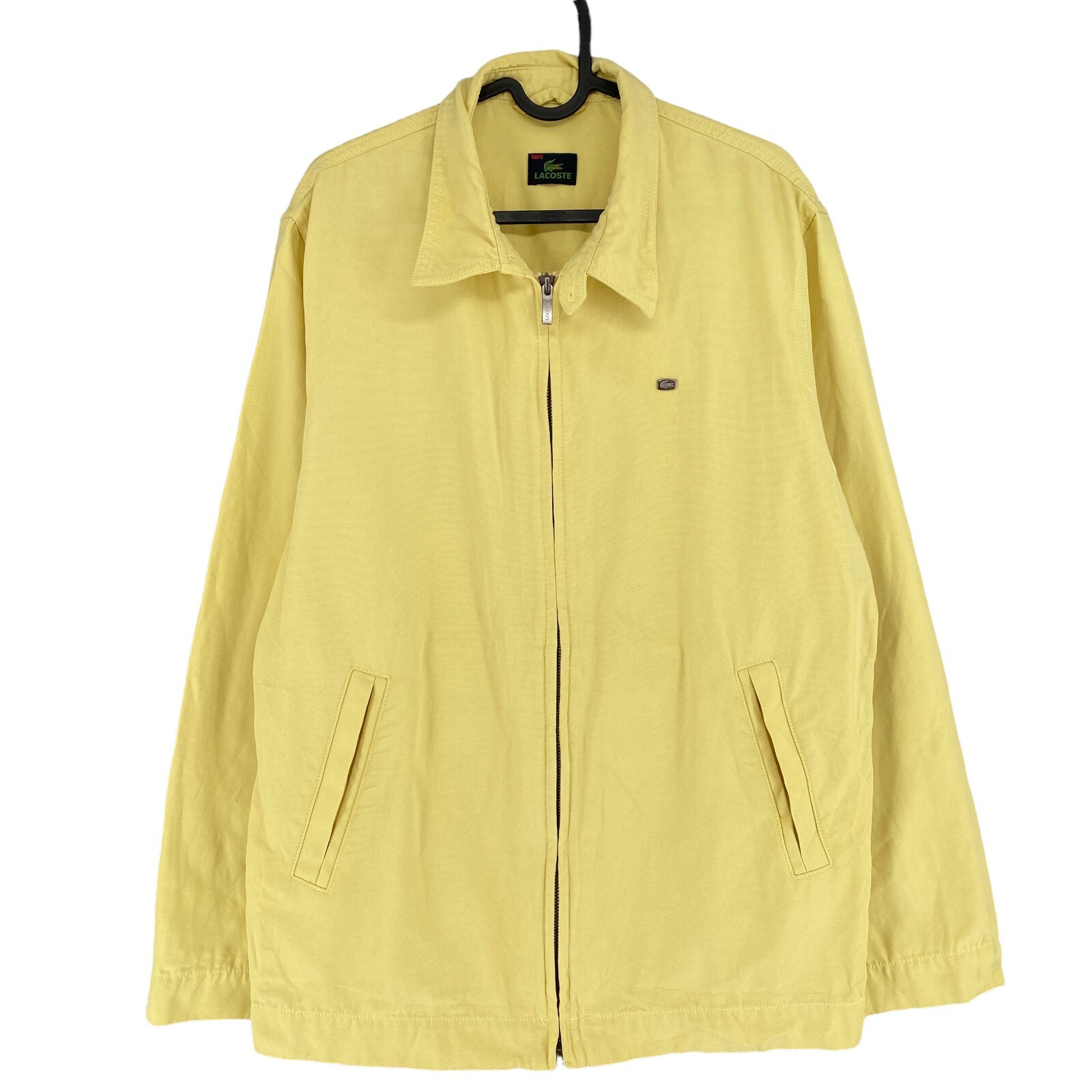 その他 psic JKT YELLOW L LACOSTE Pastel Yellow 100% Cotton Jacket Size FR 3 UK/US 40