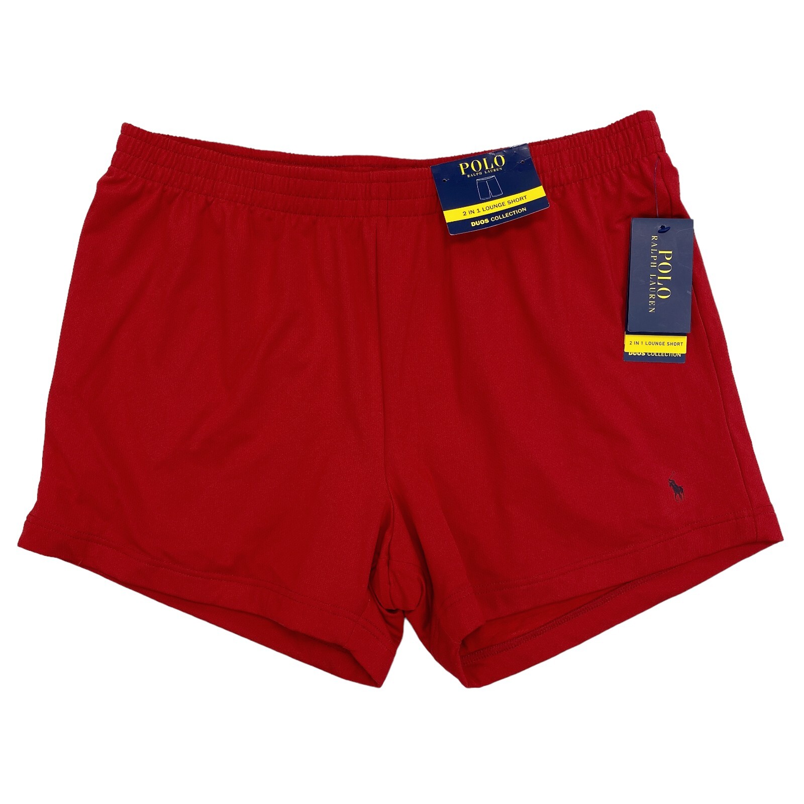 

Polo Ralph Lauren Mens 2 in 1 Duos Collection Lounge Shorts (размер ) Красный
