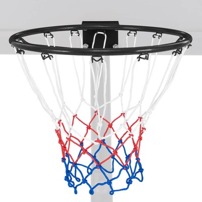 18" Basketball Rim Wall Door Mounted Basketball Hoop w/ All Weather Net