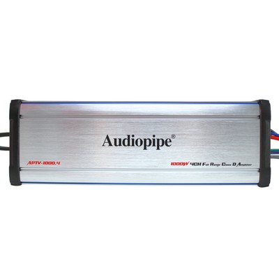 Audiopipe 4 Ohm 1000W 4 Channel Full Range Class D Marine Weatherproof Amplifier