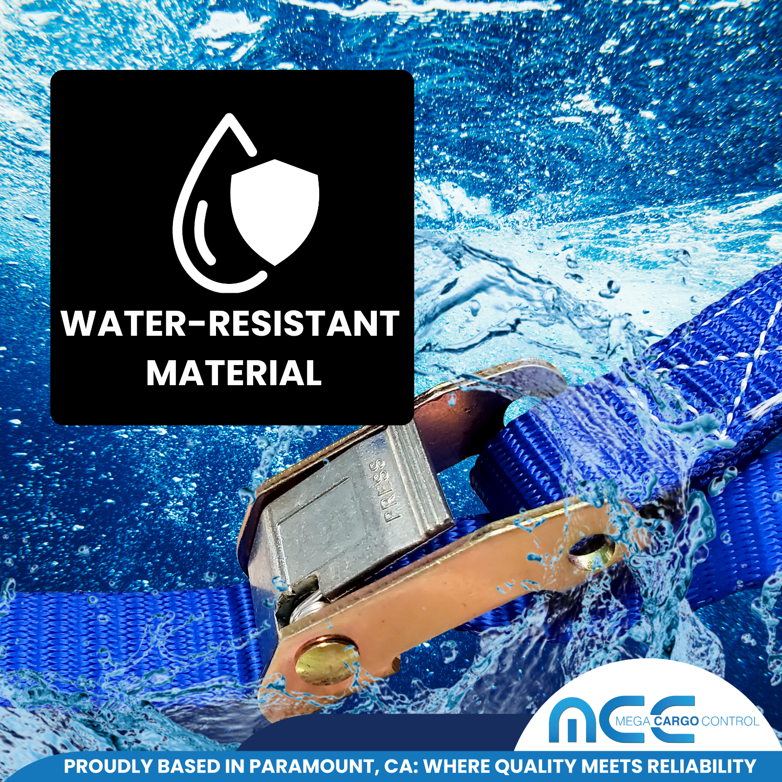 2 Pack 1" x 6' Cam Buckle Tie Down Strap w/ S Hook For Boat Motorcycle Bike