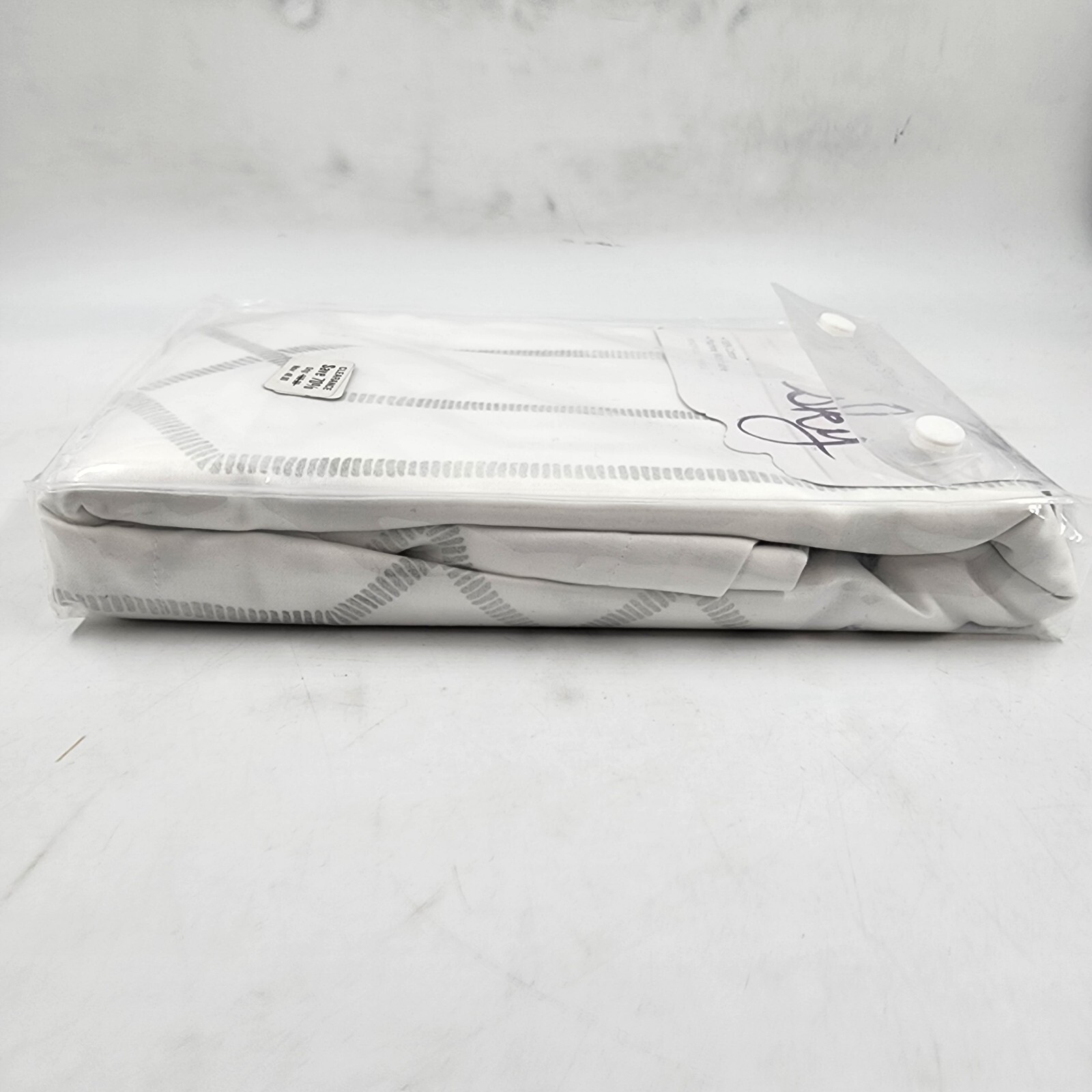 Sky Textured Trellis 2 Euro Pillow Shams 26 in x 26 in Gray - Picture 6 of 12