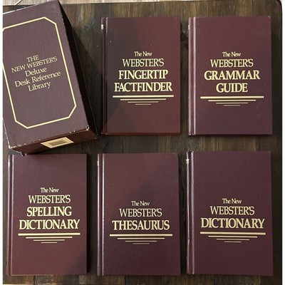 Vintage 1986 The New Webster's Deluxe Desk Reference Library 5-Volume Set HC