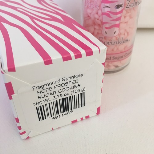 Pink Zebra Sprinkles 3.75 oz Jar - HOPE FROSTED SUGAR COOKIE NIB