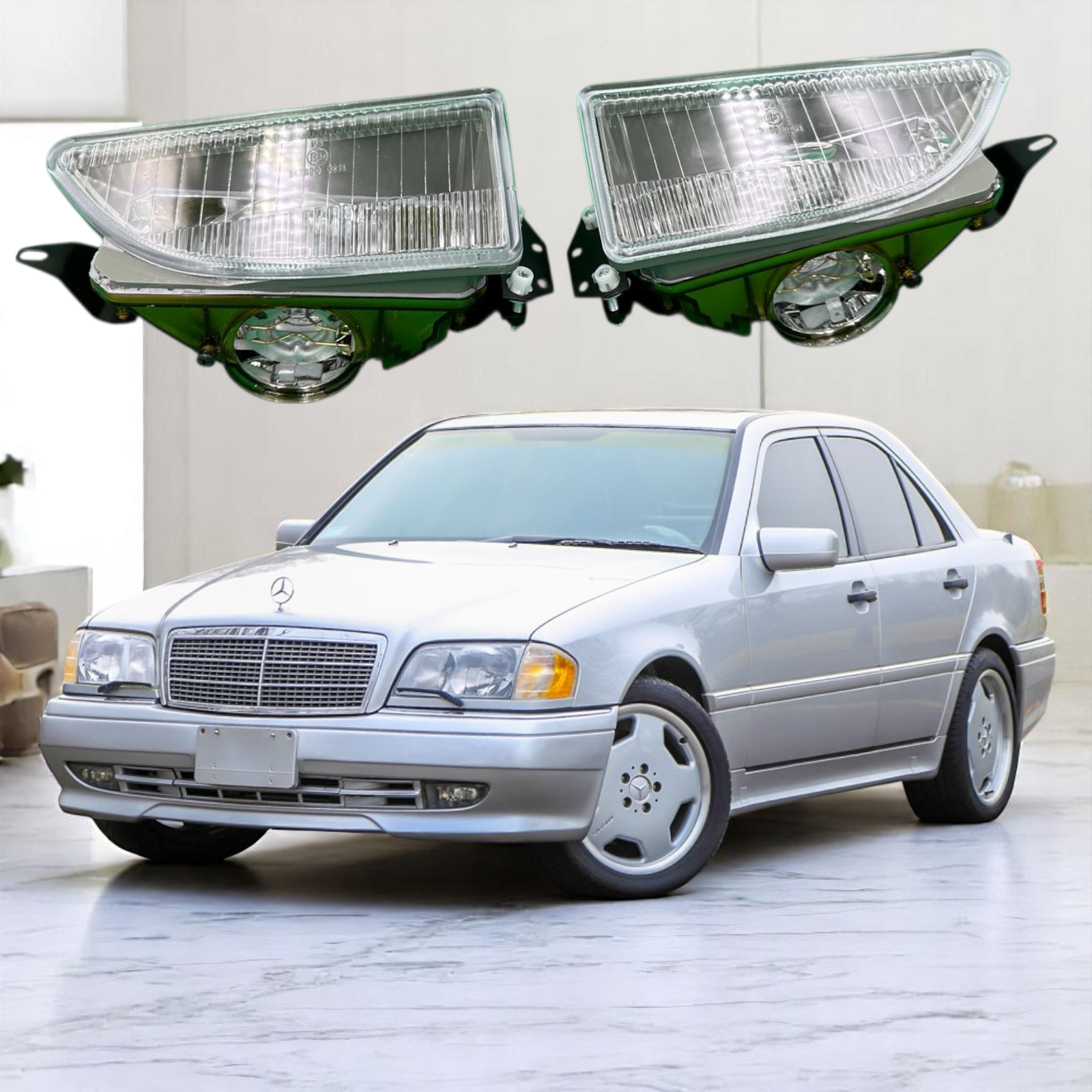 For Mercedes Genuine-Quality AMG Fog Light Set for W202 C36 AMG | eBay