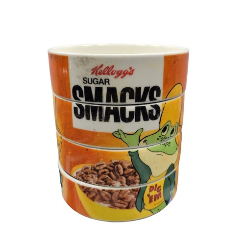 Kellogg's Sugar Smacks Cereal Bowls 4pc Stacking 5.5” X 2” EachのeBay公認