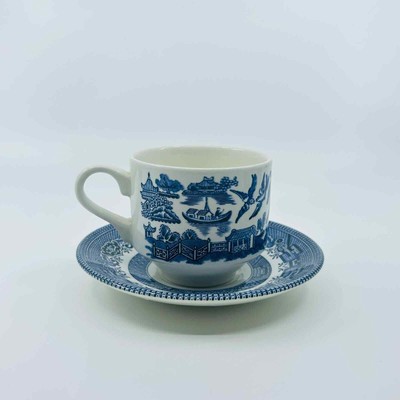Vintage Churchill England Coffee/Tea Cup with Saucer  Set Of