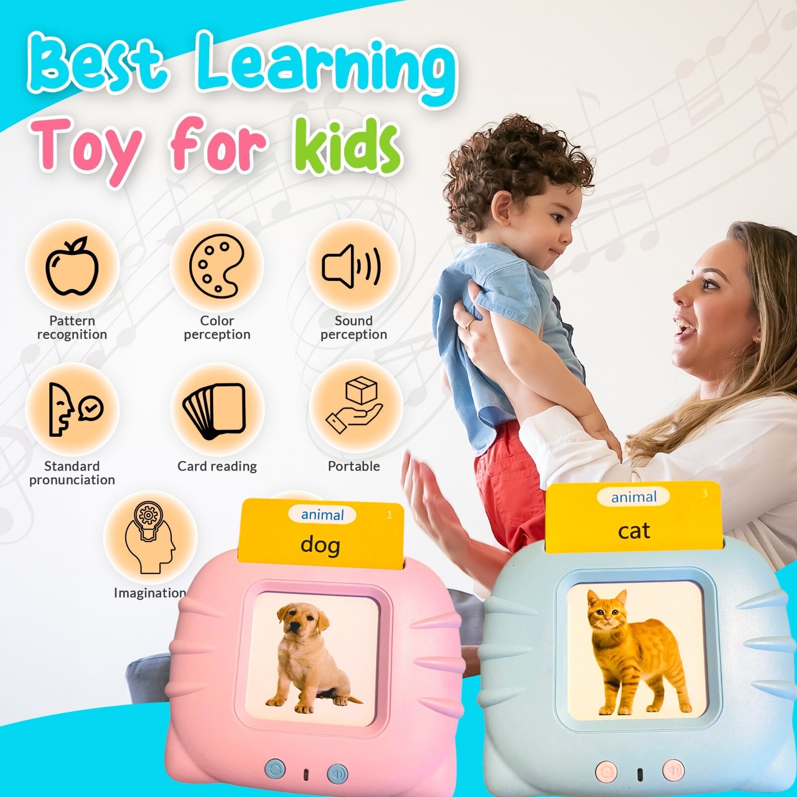 Toddler English Talking Flash Cards for Kids With 224 Sight Words, speech  Toy