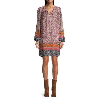 JADE by JOHNNY WAS Sz XS Rayon Floral Tunic NWT Maha Mini Dress