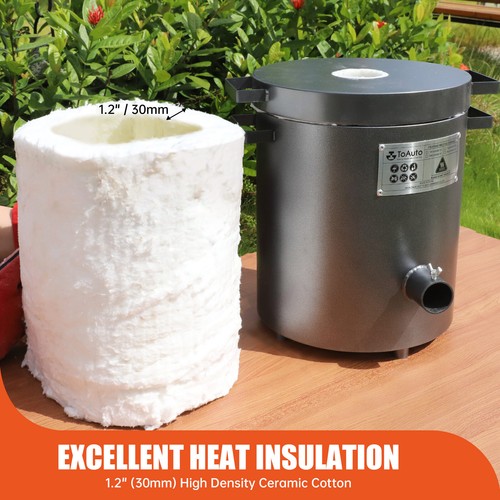 TOAUTO 12KG GAS METAL MELTING FURNACE Propane Forge Copper Brass Bronze Silver 