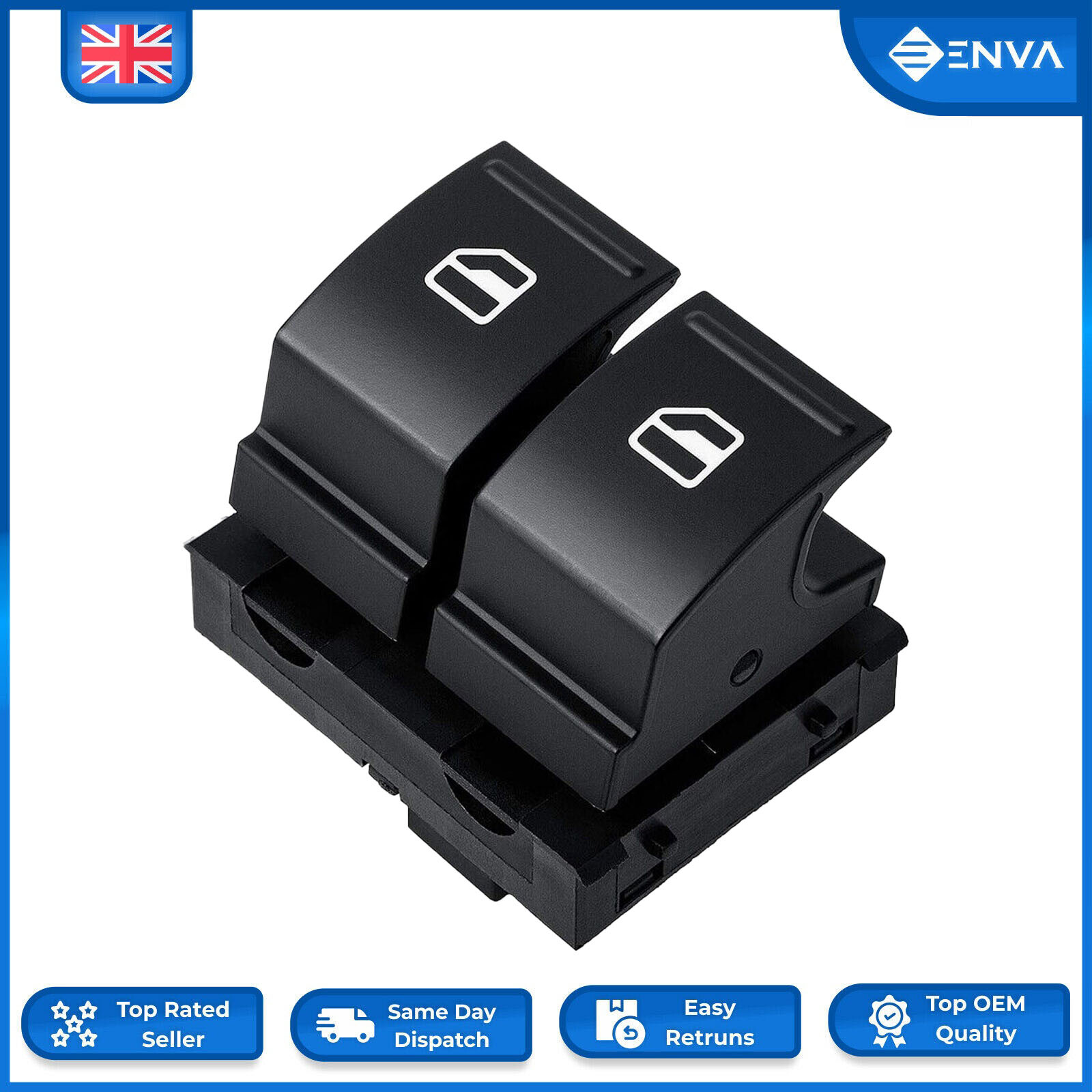 Electric Window Control Switch for VW Eos 2006 - 2015 4 Pin