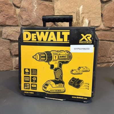 Dewalt 18V Cordless Combi Drill DCD776D2T 2x 2.0Ah Li-ion Batteries & Charger