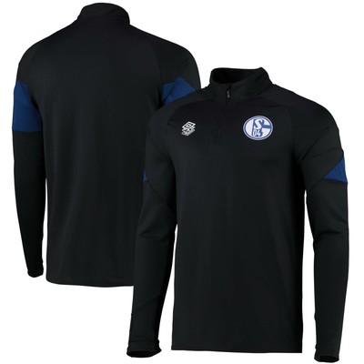 UMBRO SCHALKE FOOTBALL 04 HALF ZIP TRAINING TOP SWEATSHIRT UMBRO MENS
