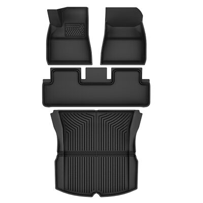 4PCS Floor Mats Cargo Liner For 2024 Tesla Model 3 Highland TPR XPE All Weather