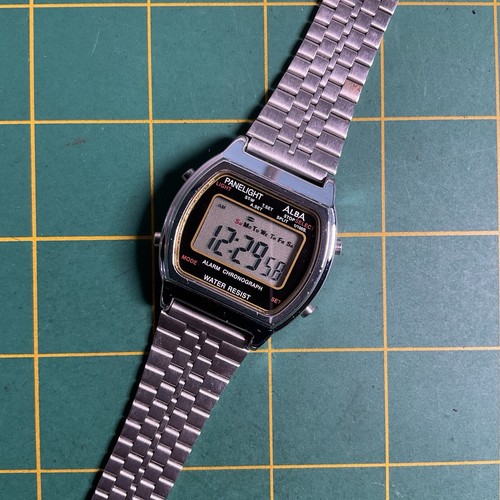 ALBA SEIKO Y735-4A40 PANELIGHT QUARTZ MENS WATCH J42 | eBay