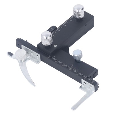Microscope Movable Caliper Ruler Accessory Mechanical X Y Movable Stage W/ Scal 