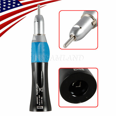 Black Dental Low Speed Handpiece E-type Straight Contra Angle Air Motor Kit J#B1