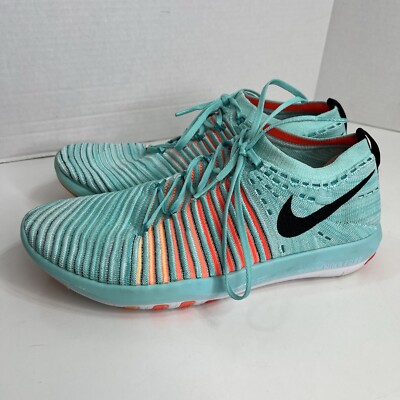 NIKE 'Free Transform Flyknit' Woman s Sz 10 US  Runners Hyper Turquoise