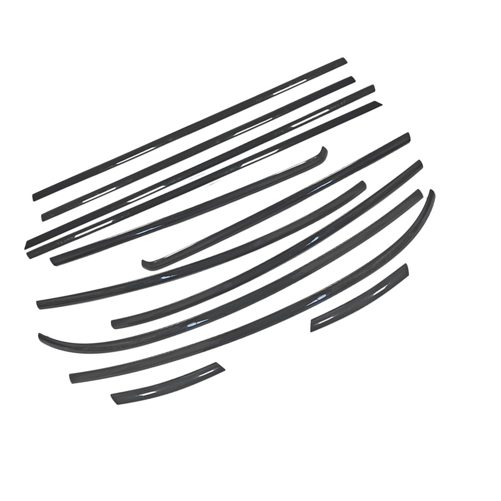 Window Strip Weatherstrip Seal Belt Trim For Mini Cooper F54 4 Door Chrome Black